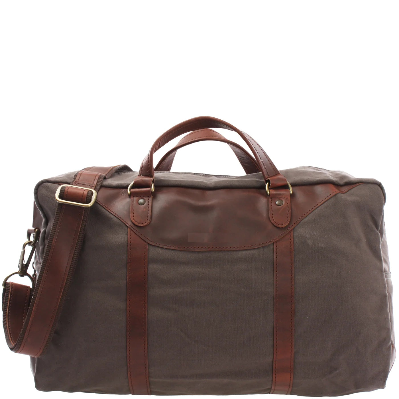 Soft Canvas Leather Messenger Bag