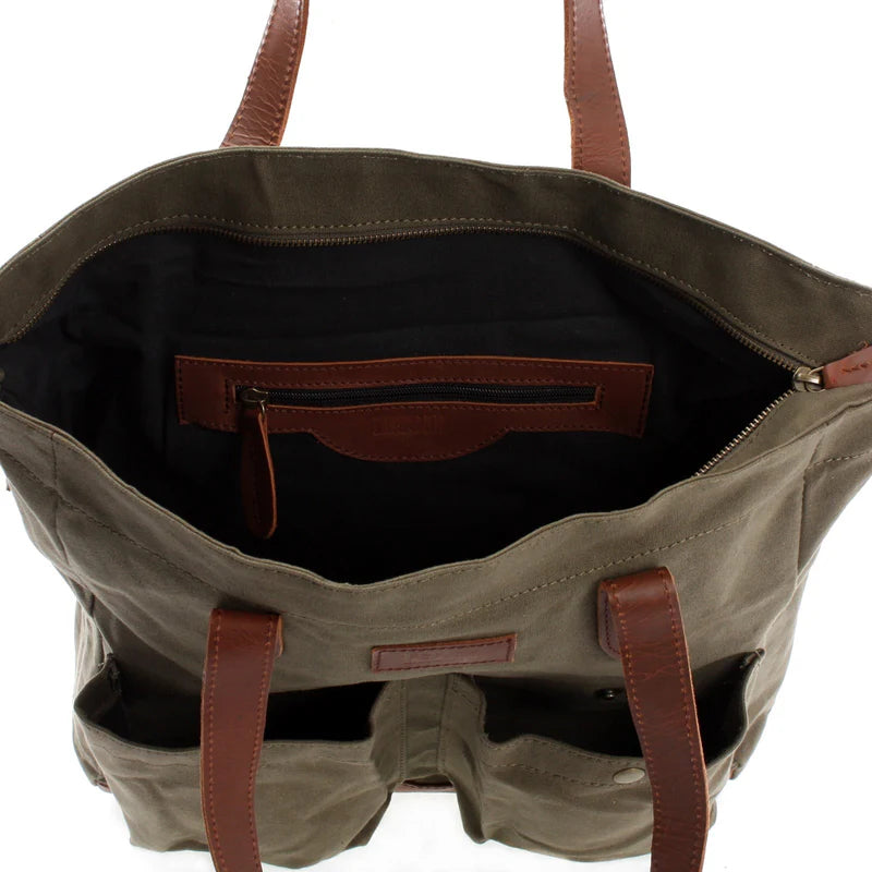 Suede & Leather Shopper Bag - Ladies’ Durable & Versatile