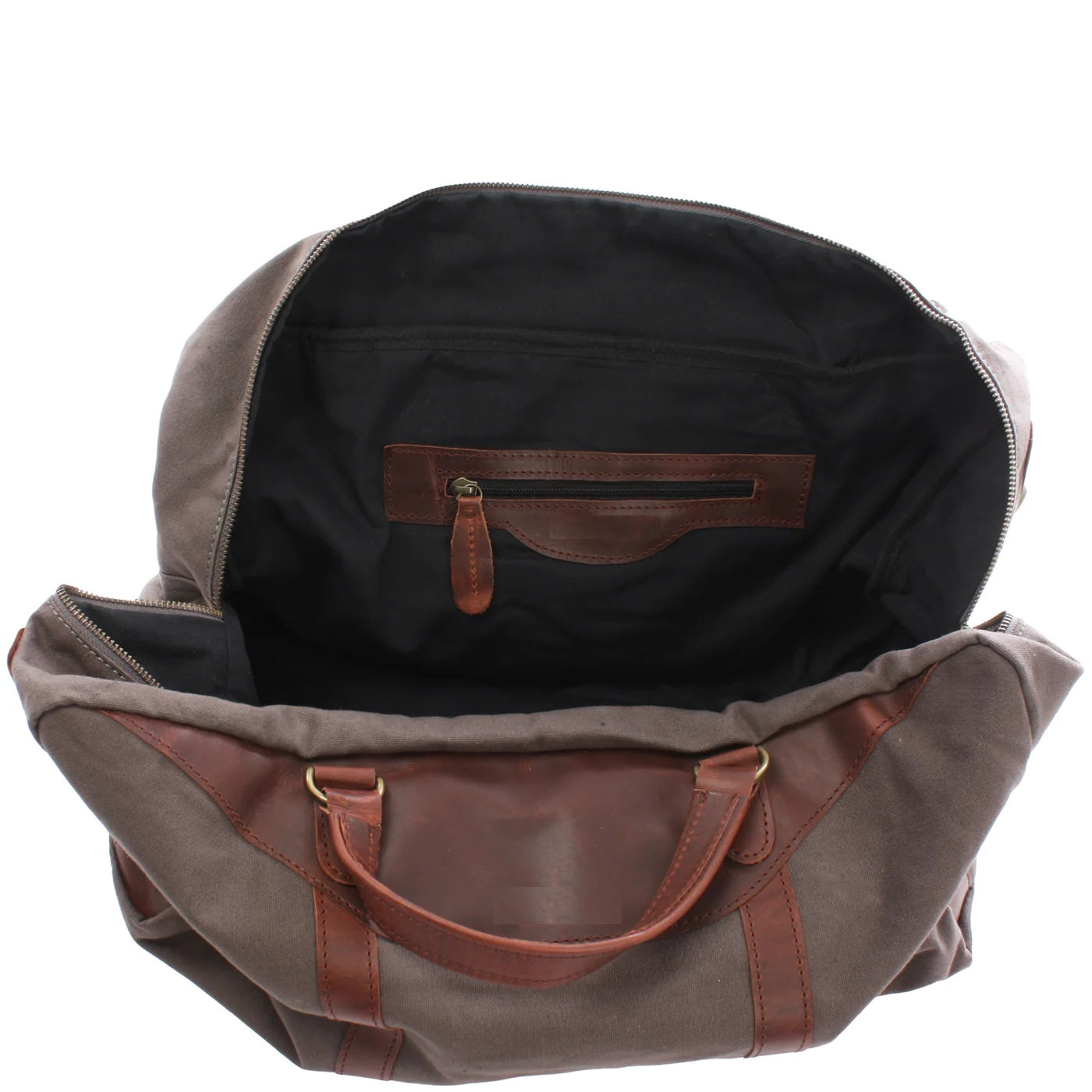 Soft Canvas Leather Messenger Bag