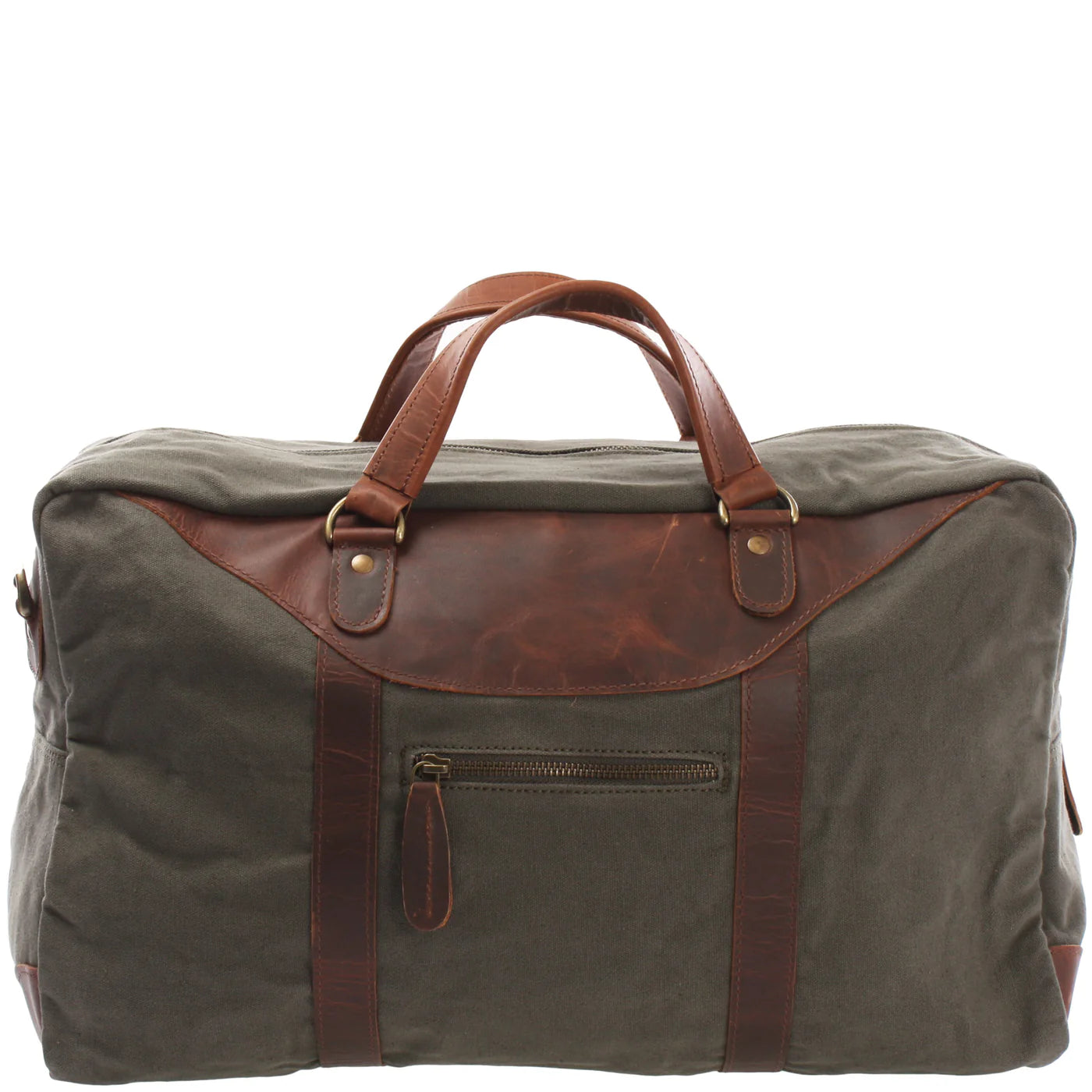 Soft Canvas Leather Messenger Bag