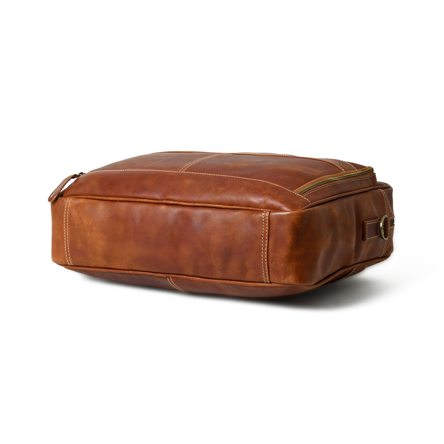 Elegance Unveiled Waxy Leather Laptop Bag
