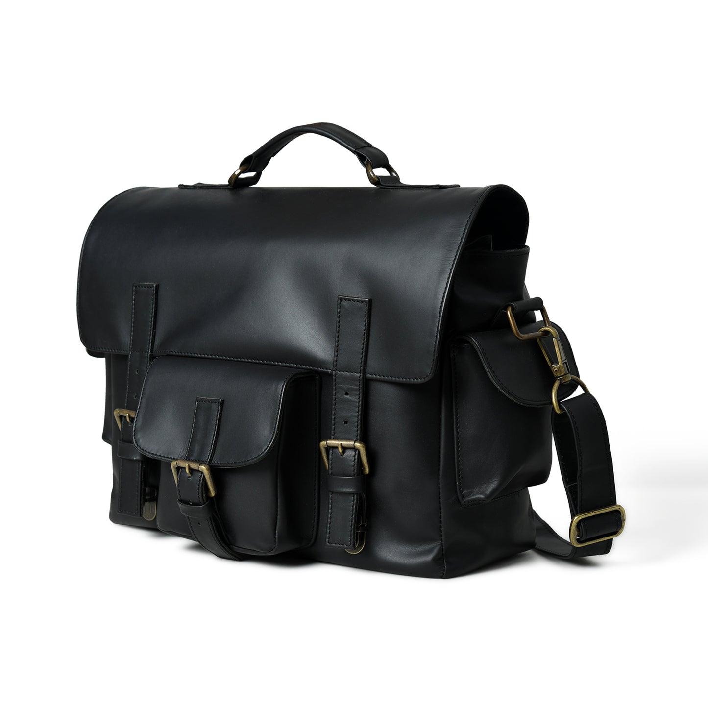 Sleek Leather Laptop Bag