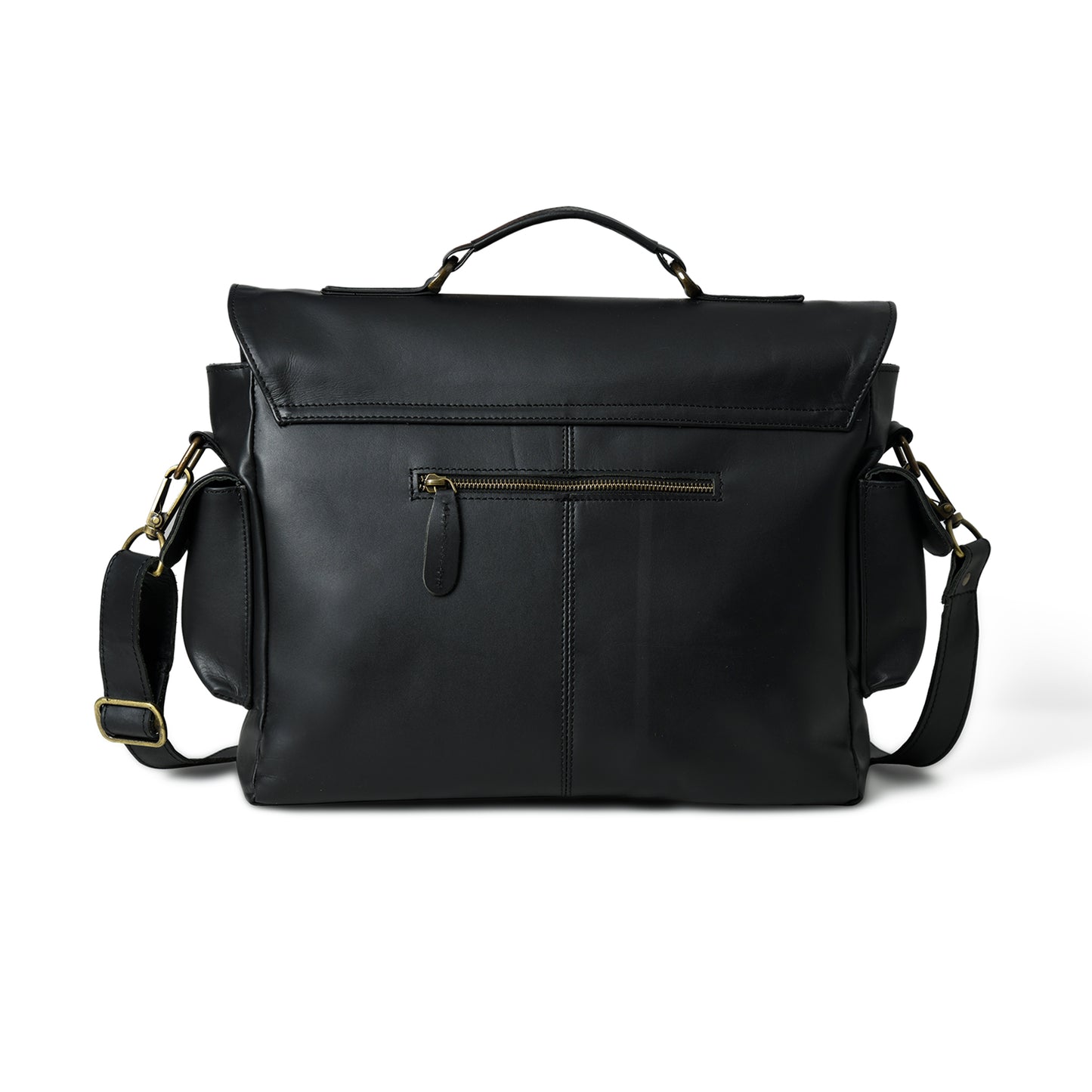 Sleek Leather Laptop Bag