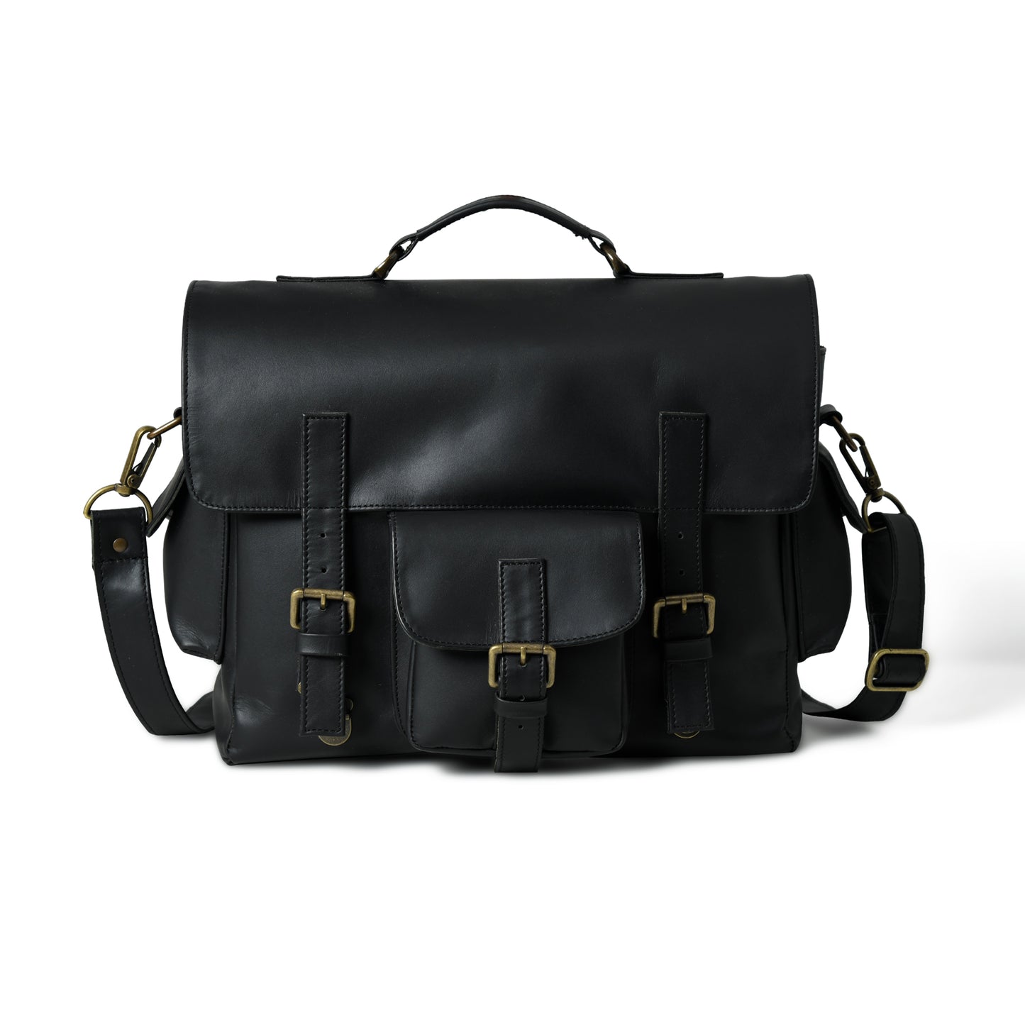 Sleek Leather Laptop Bag