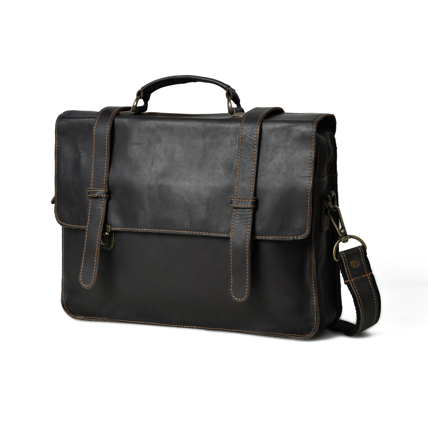 Buff Waxy Laptop Bag