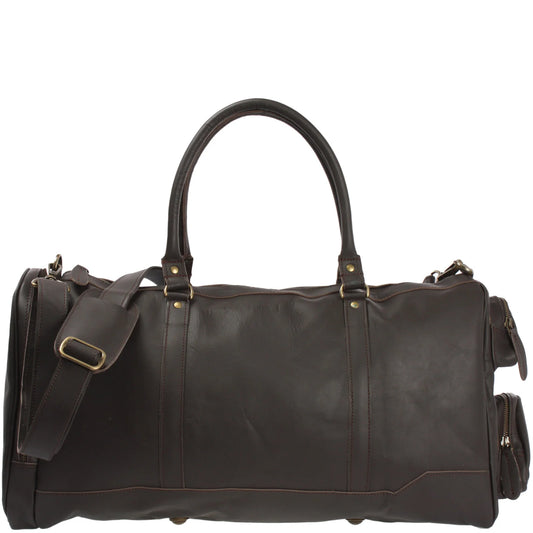 Cuiravo Heritage Full-Grain Leather Weekender Duffel Bag