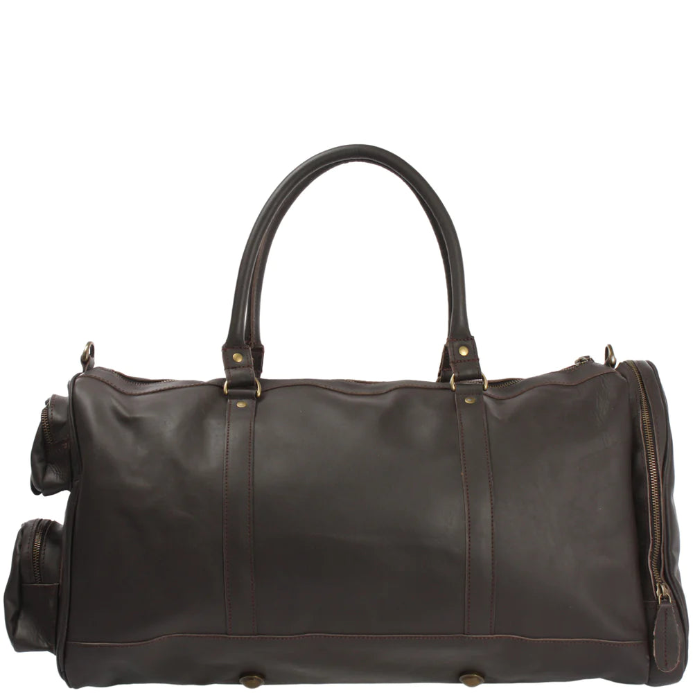 Cuiravo Heritage Full-Grain Leather Weekender Duffel