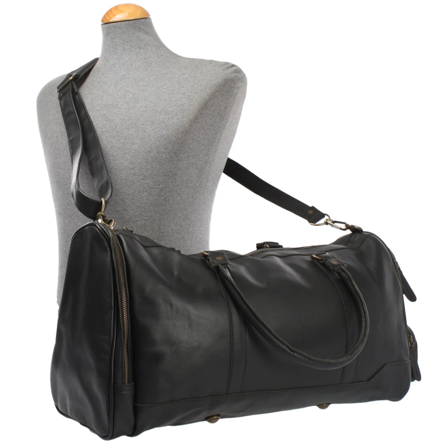 Cuiravo Heritage Full-Grain Leather Weekender Duffel