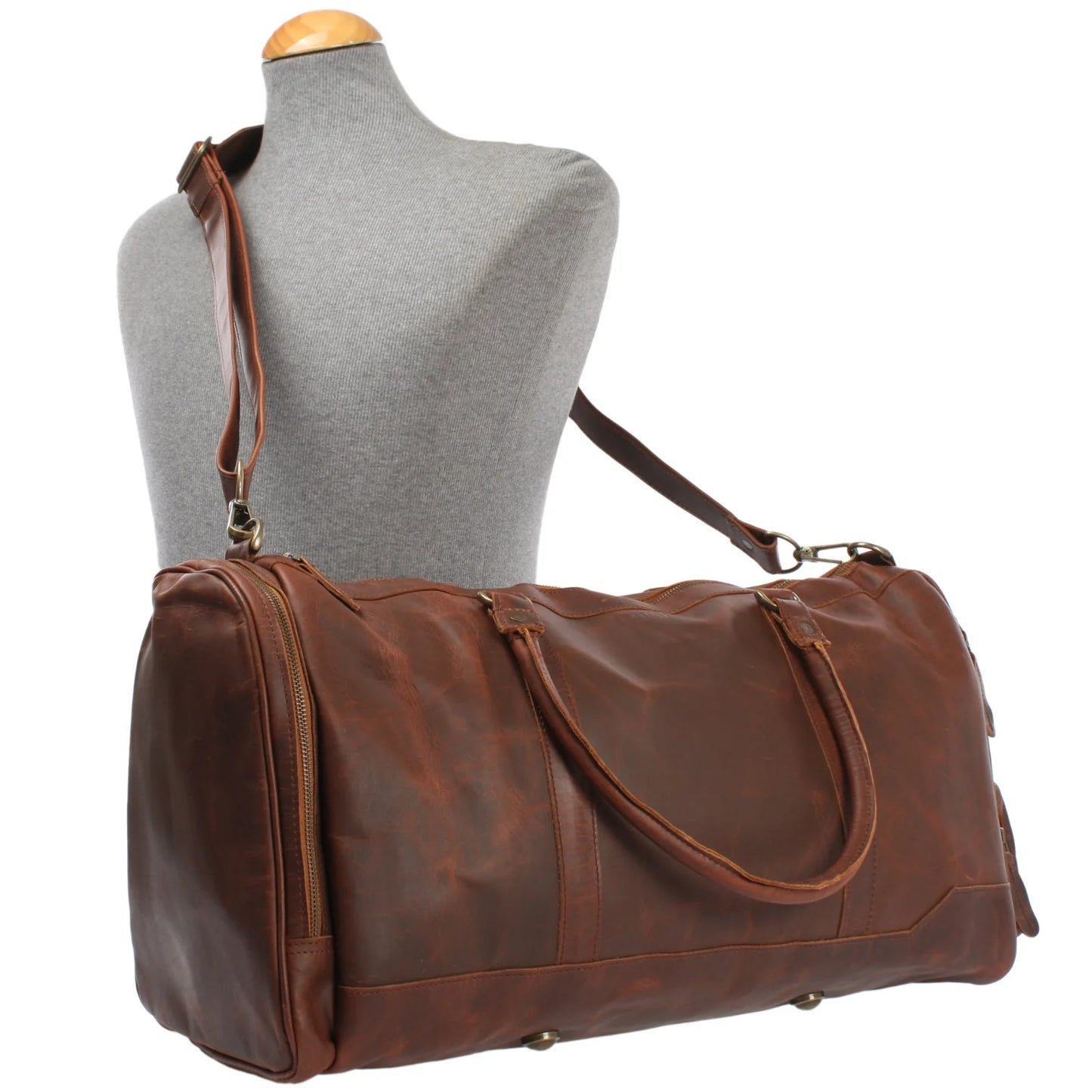 Cuiravo Heritage Full-Grain Leather Weekender Duffel