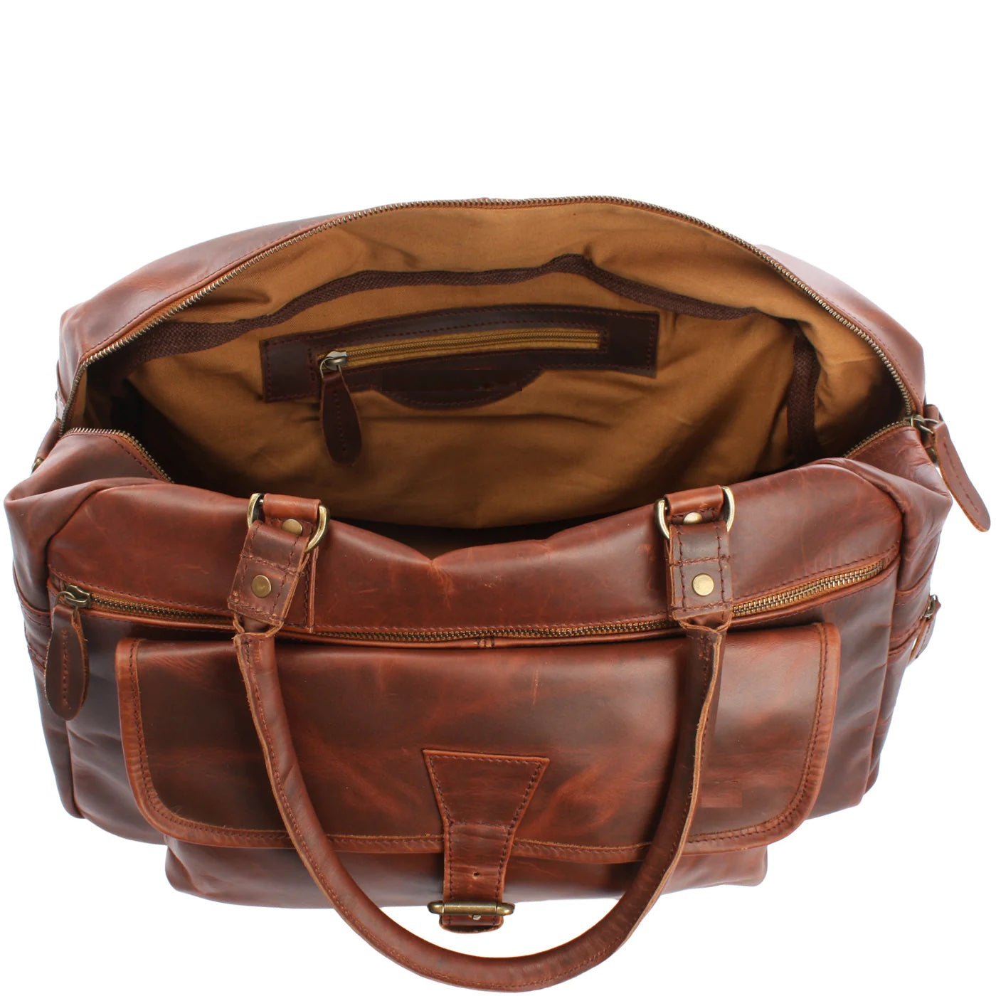 Handcrafted Full-Grain Genuine Leather Perfection: The VoyageWax Bag