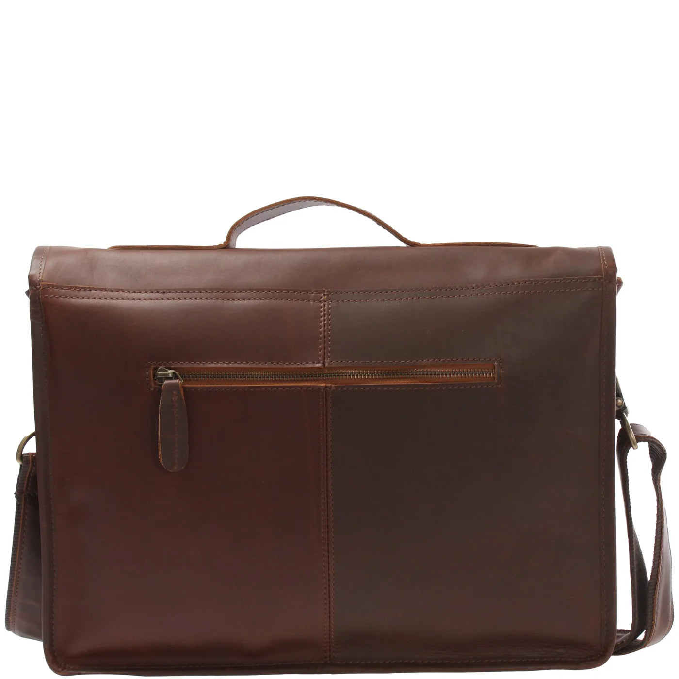 Vintage Waxed Leather Messenger Bag