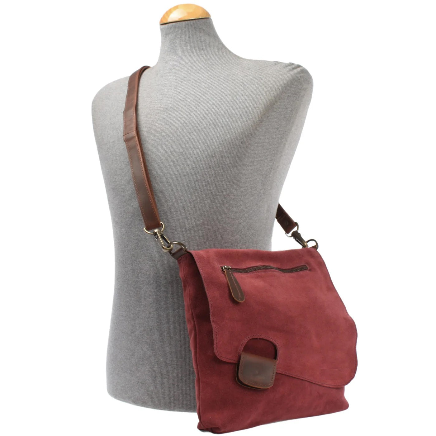 Cuiravo Mira Suede & Leather Shoulder Bag