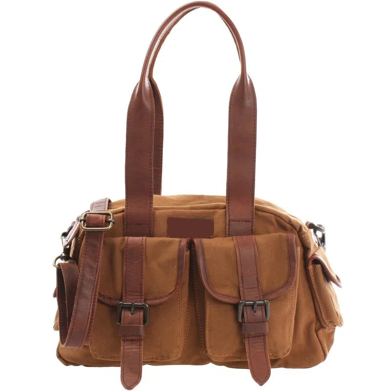Suede & Leather Tote Bag - Durable & Functional