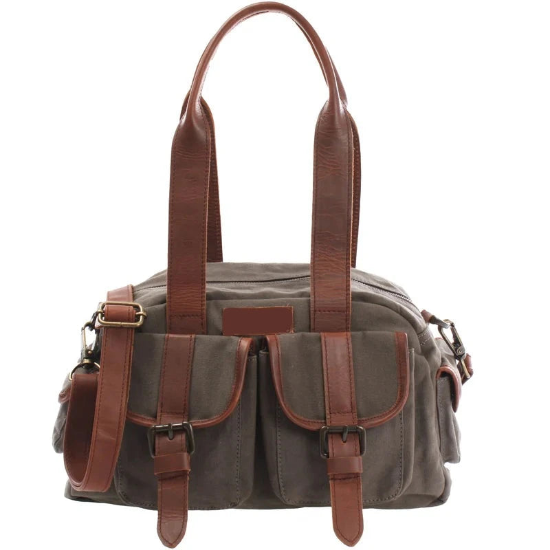 Suede & Leather Tote Bag - Durable & Functional
