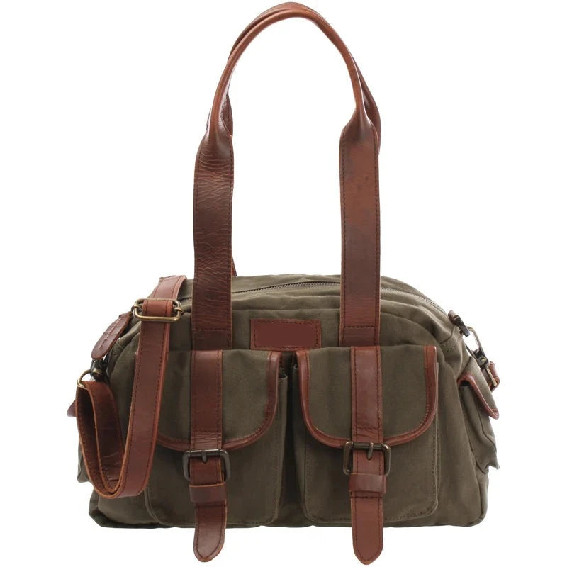 Suede & Leather Tote Bag - Durable & Functional