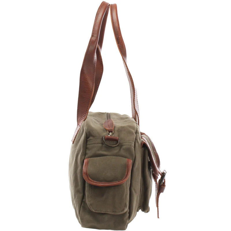 Suede & Leather Tote Bag - Durable & Functional
