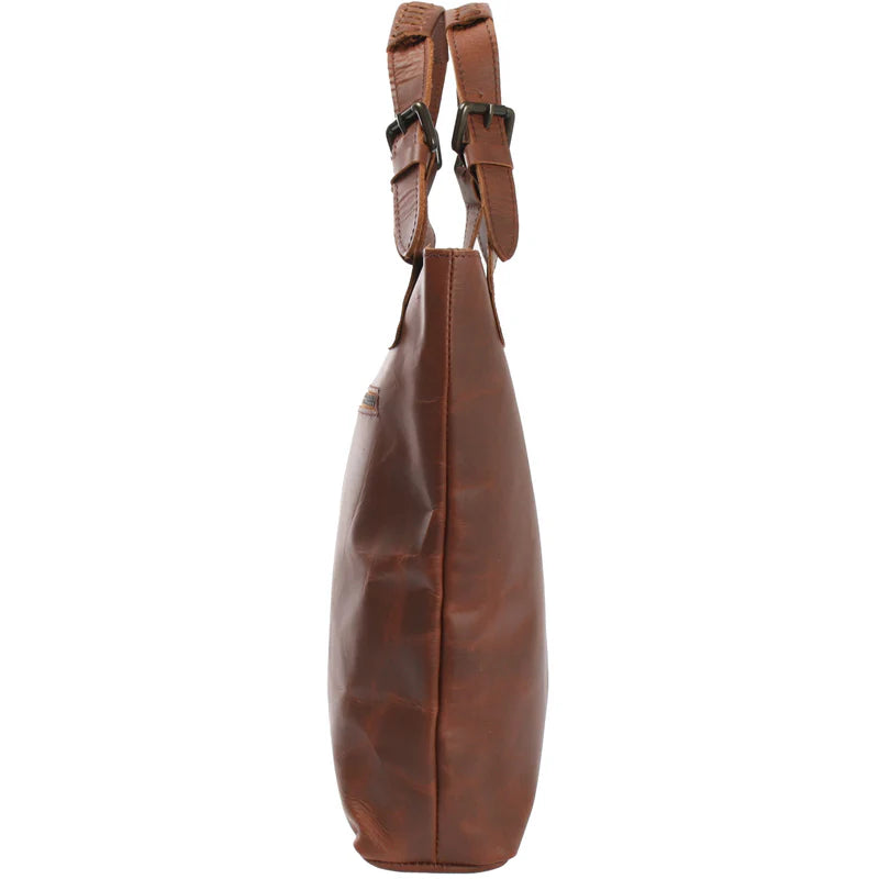 Leather Shopper Handbag - Ladies'  Cowhide