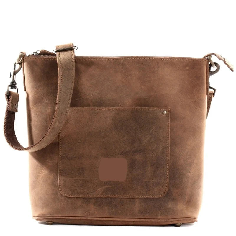 Leather Shoulder Bag - Ladies' Elegant & Versatile