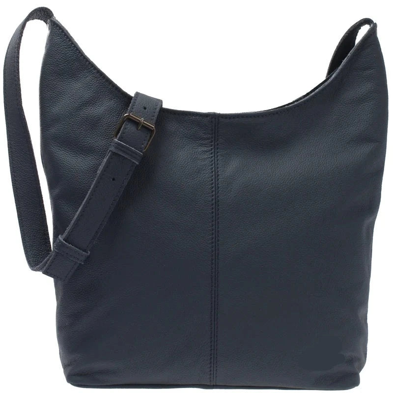 Fawn Buffalo Leather Shoulder Bag
