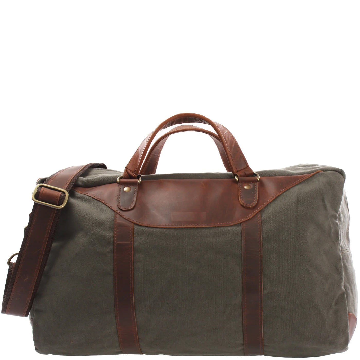 Soft Canvas Leather Messenger Bag