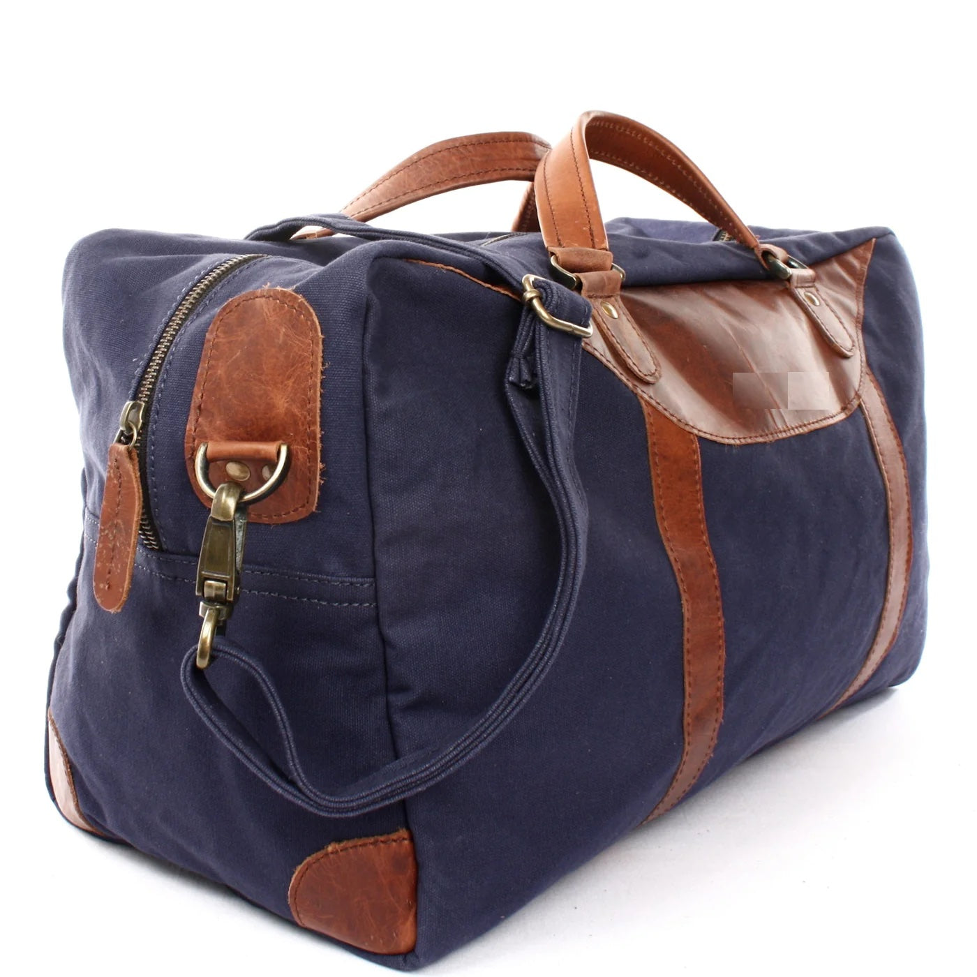 Soft Canvas Leather Messenger Bag