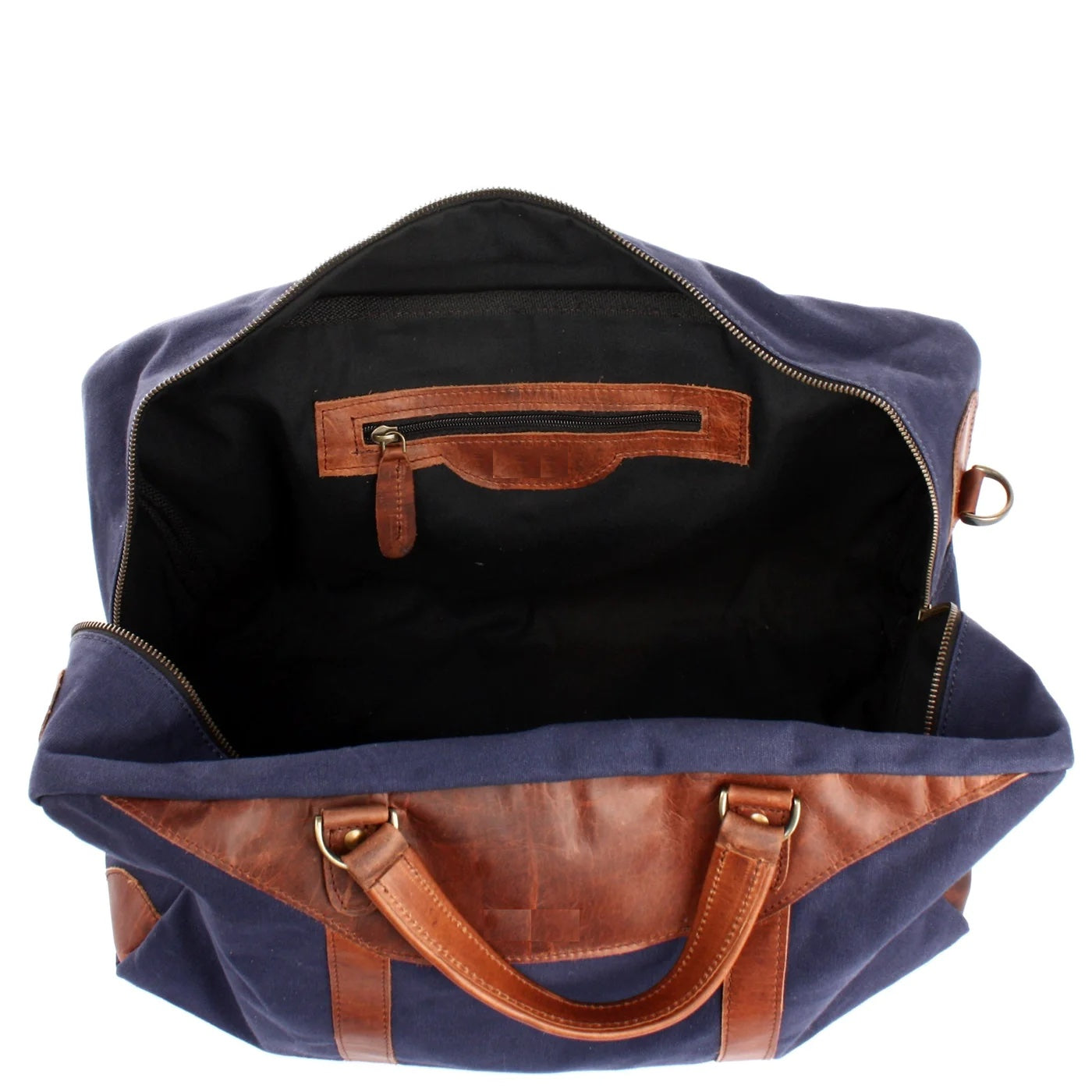 Soft Canvas Leather Messenger Bag